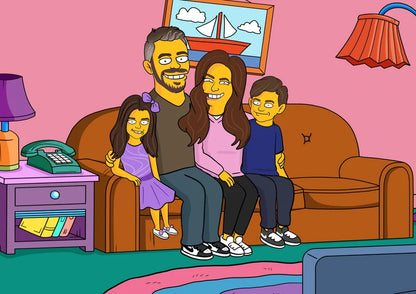 Simpsons Family Portrait