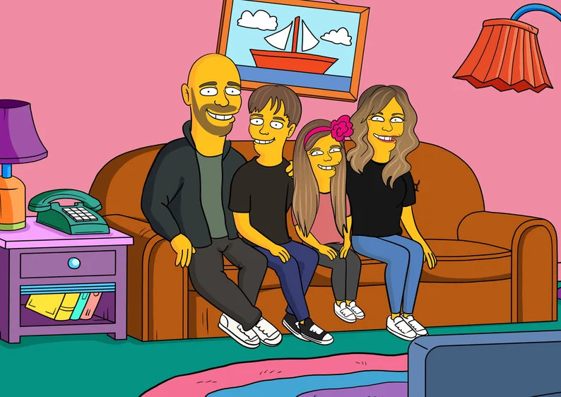 Simpsons Family Portrait