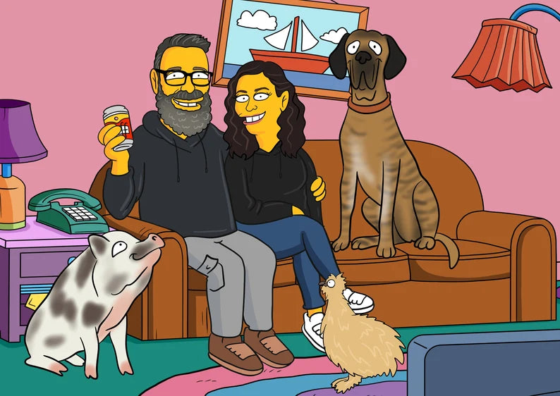 Simpsons Family Portrait